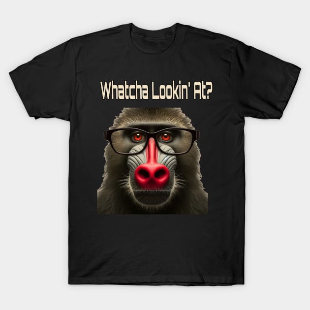 Red Nose Monkey Funny Monkey Red Nose 2024 gift T-Shirt by fantastic-designs